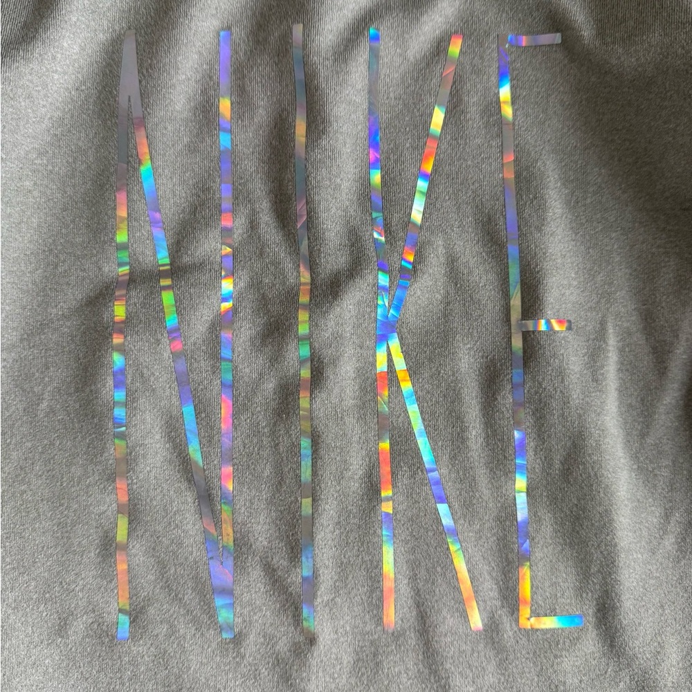Nike Kids Long Sleeve Shirt with Holographic Logo